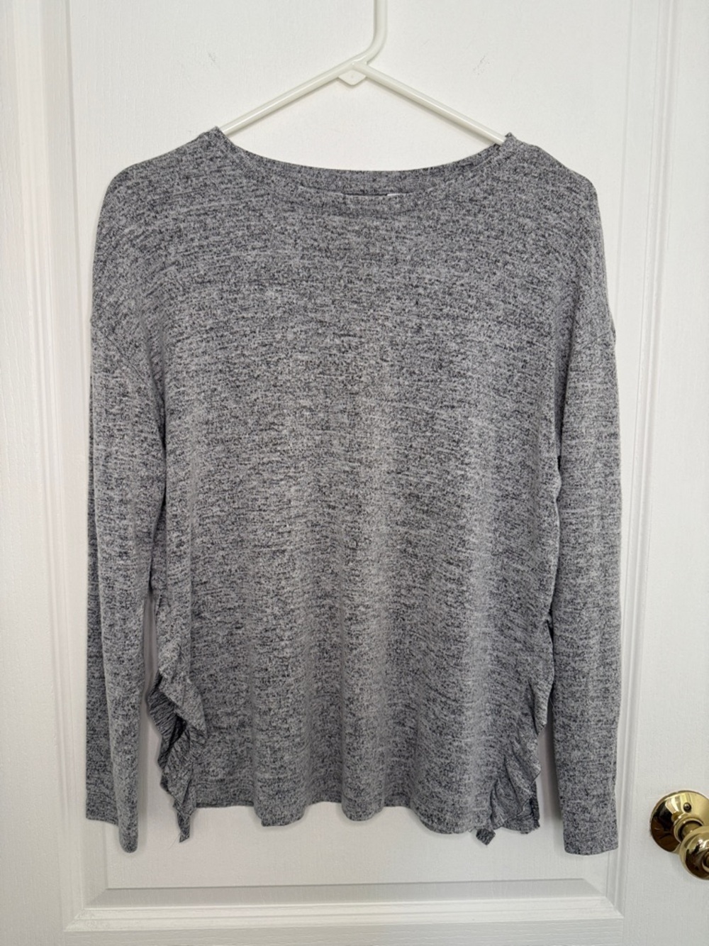 LC Lauren Conrad Soft Gray Long Sleeve Shirt